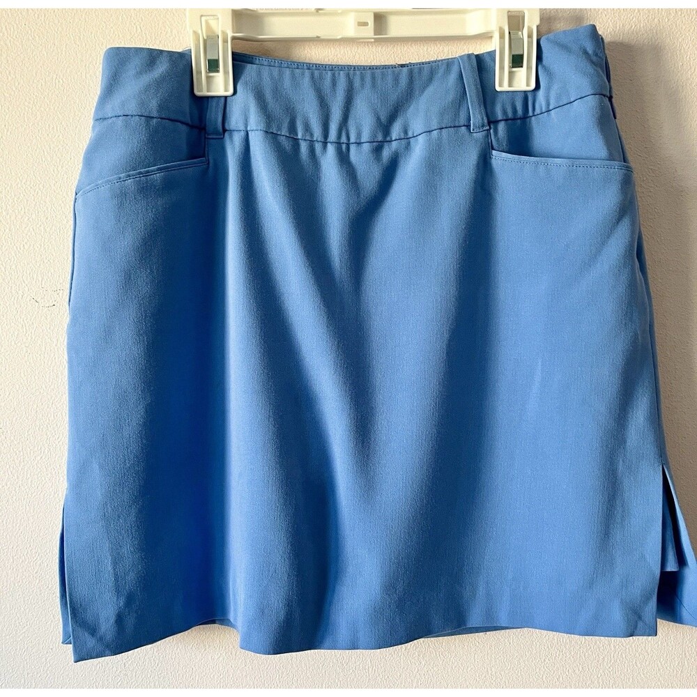 TEHAMA Nancy Haley Blue Golf Skort Size 4 Stretch Athletic Side Slit